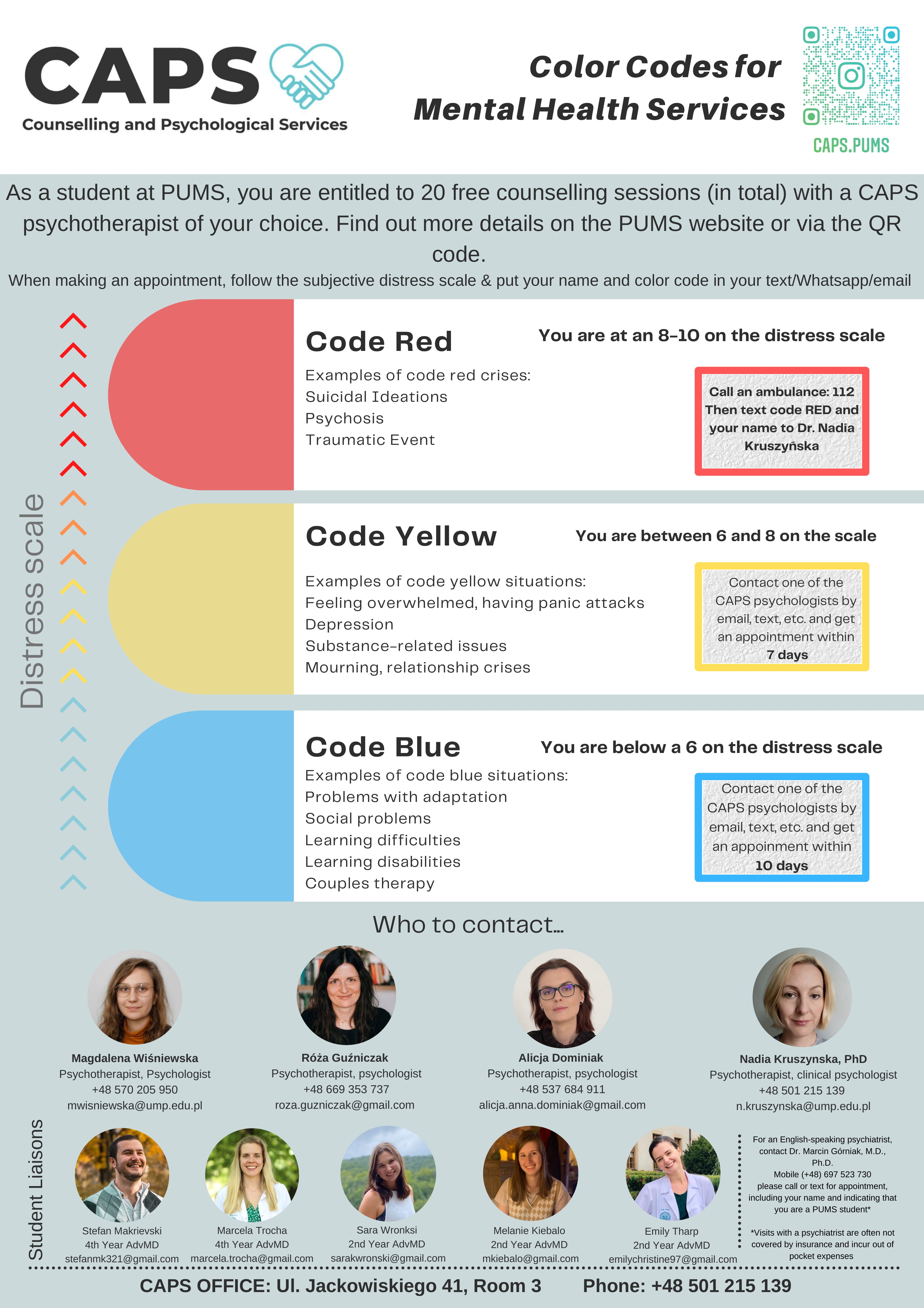 CAPS Color Codes