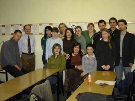 prof. Wingert with PUMS students